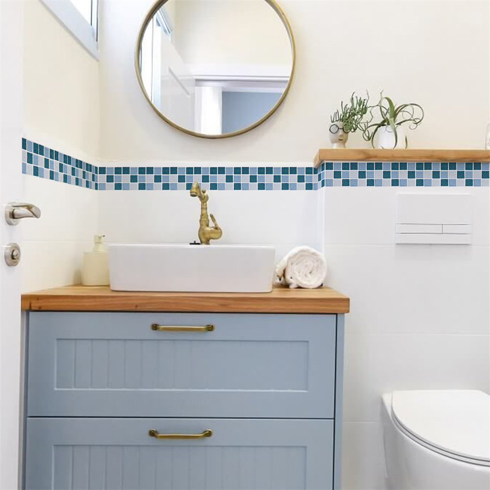 Blue Mosaic Self-Adhesive Base - Ceramic Tile Blank recension och pris