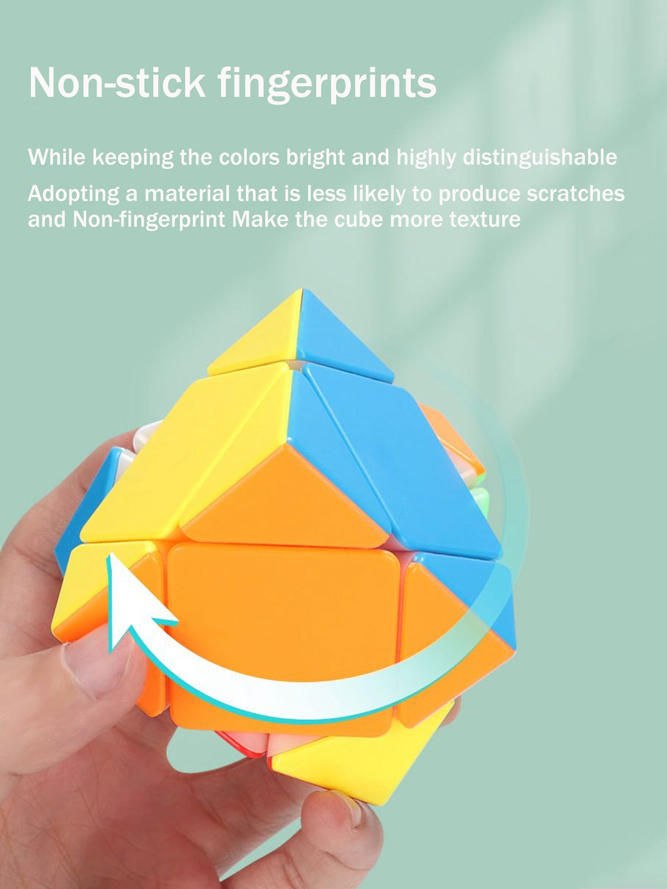 SENGSO Skewb Speed Cube Sticke - Puzzle Blank White recension och pris