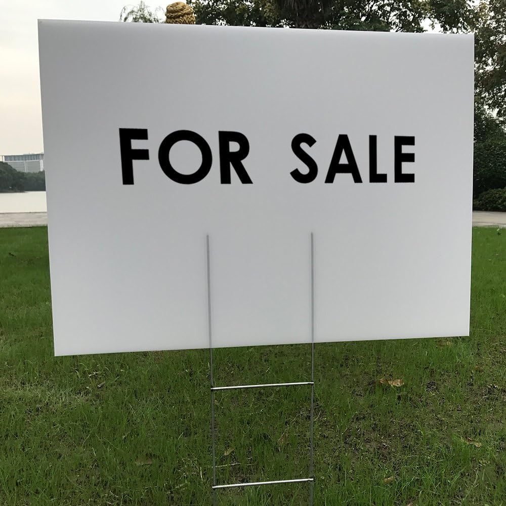 6 Pack 24x18 White Blank Lawn  - Yard Sign Blank recension och pris