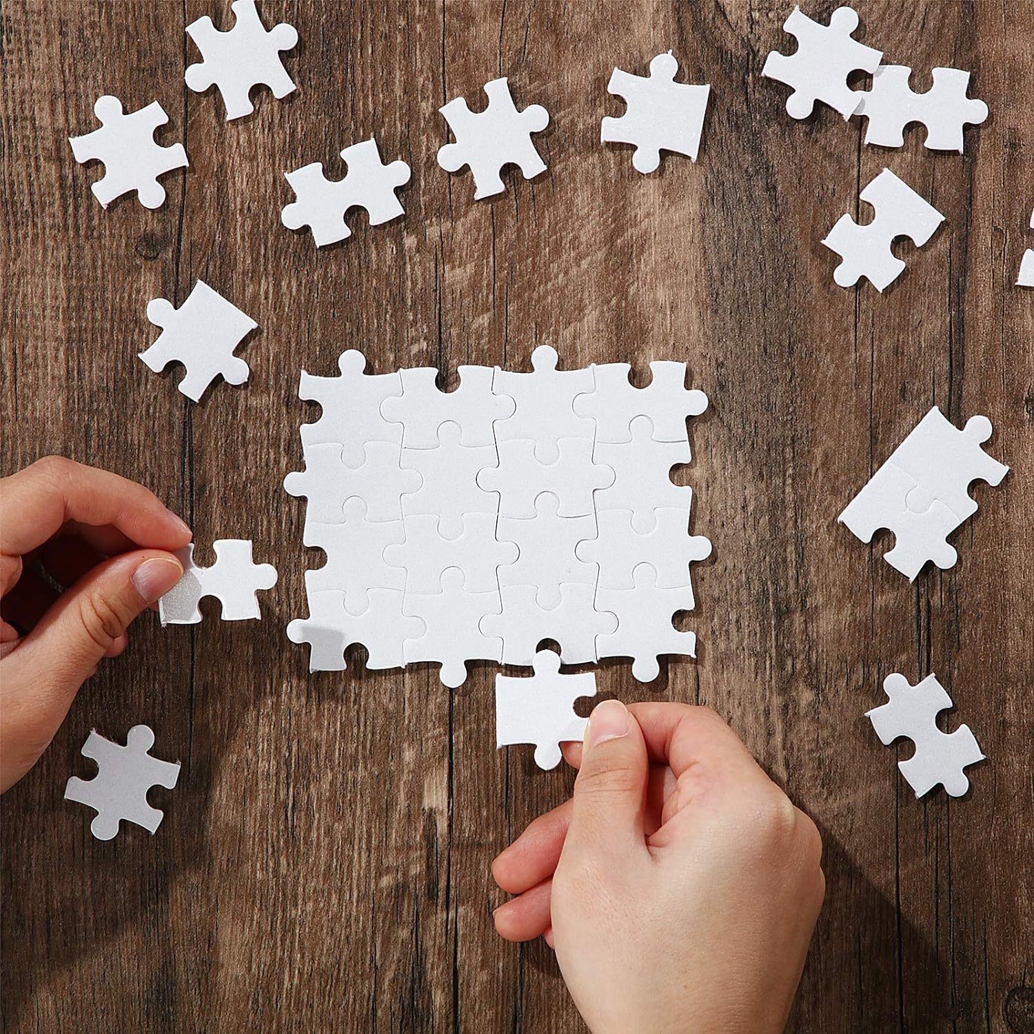 10sheets/lot Printable Jigsaw  - Puzzle Blank White recension och pris