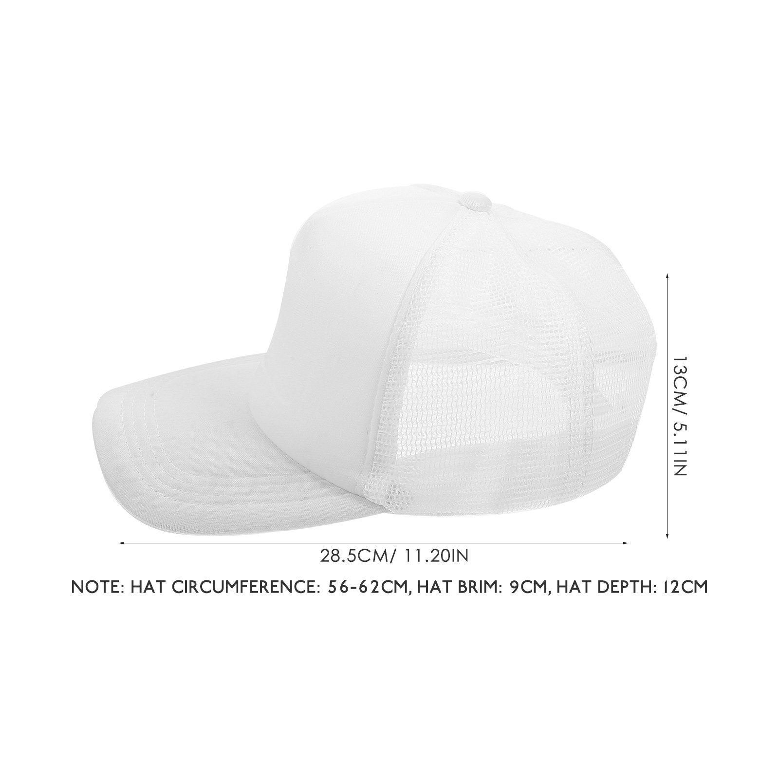 10Pcs Blank Baseball Caps Mesh - Hat Sublimation Blank recension och pris