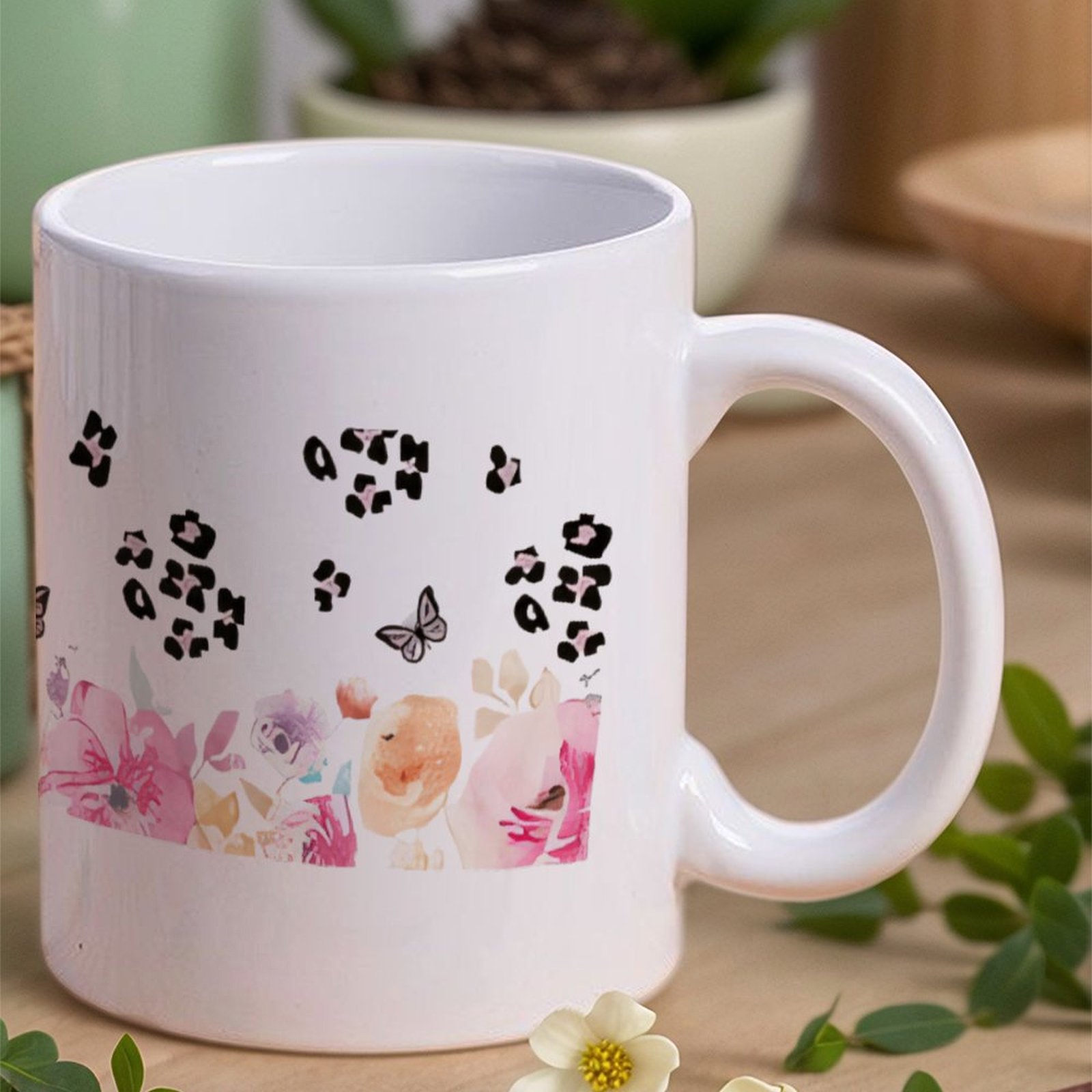 A Watercolor Painting Of Flowe - Sublimation Mug White recension och pris