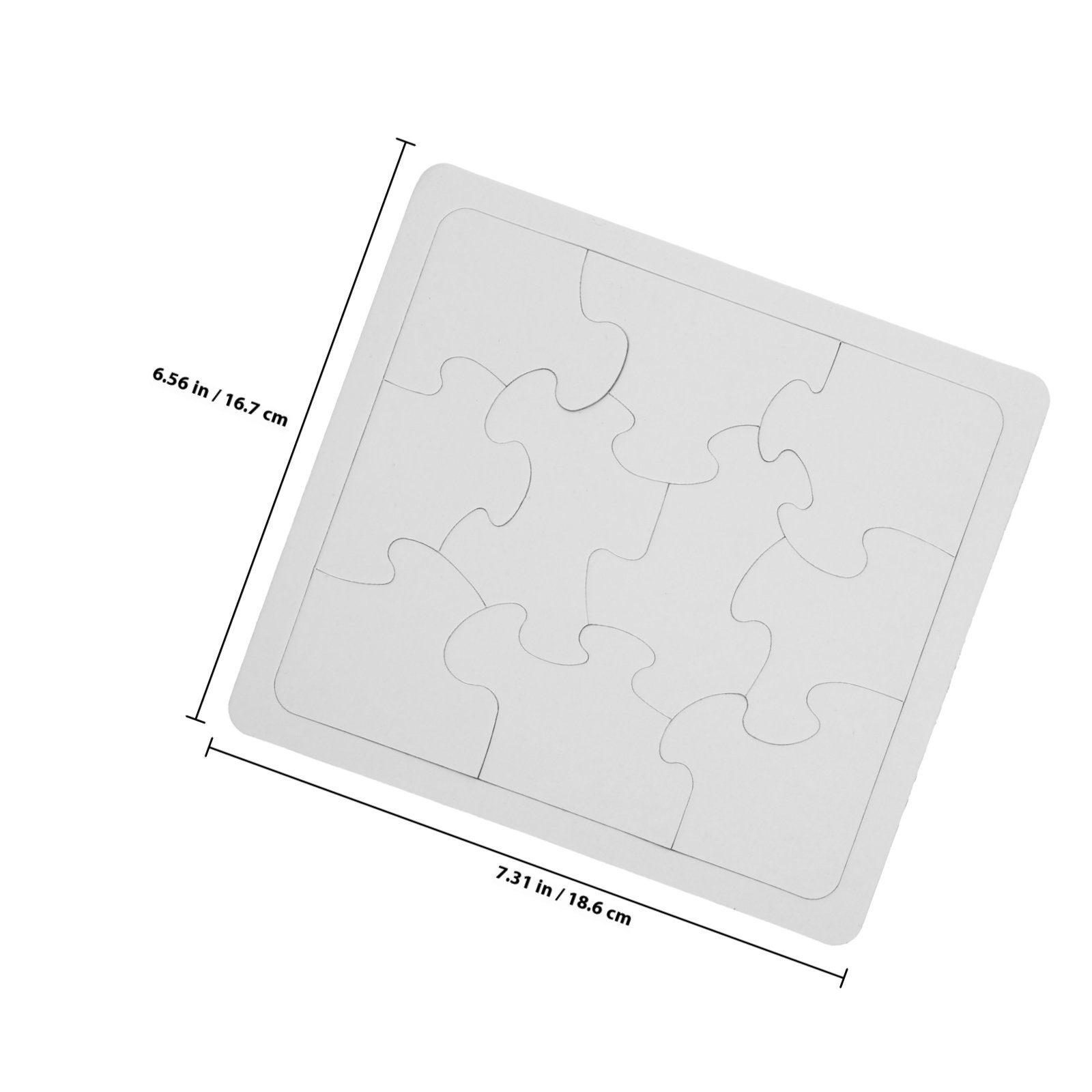 5Pcs White Blank Jigsaw Puzzle - Puzzle Blank White recension och pris