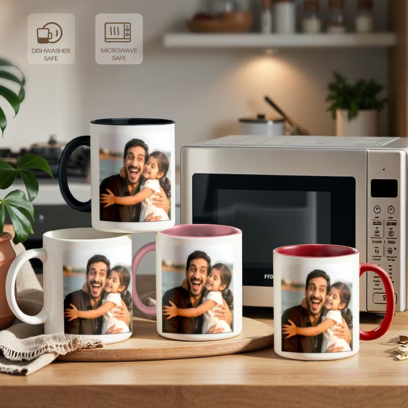 Custom Ceramic Mug Color Insid - Sublimation Mug White recension och pris