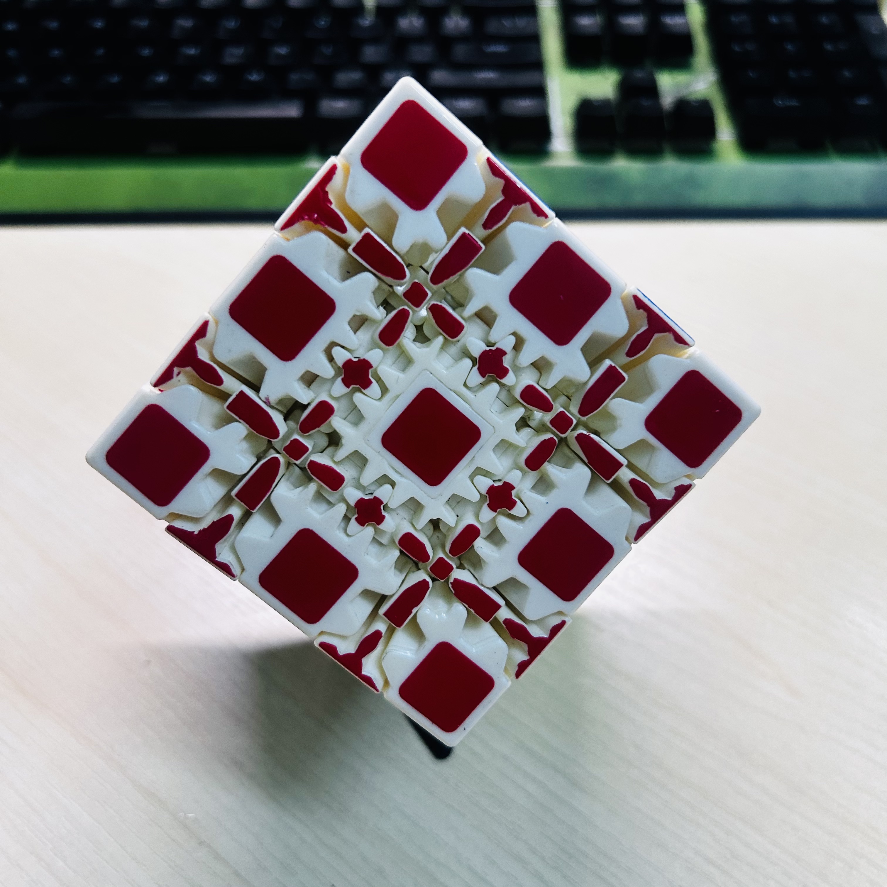 Collection Cube 5x5 Gear Cube  - Puzzle Blank White recension och pris