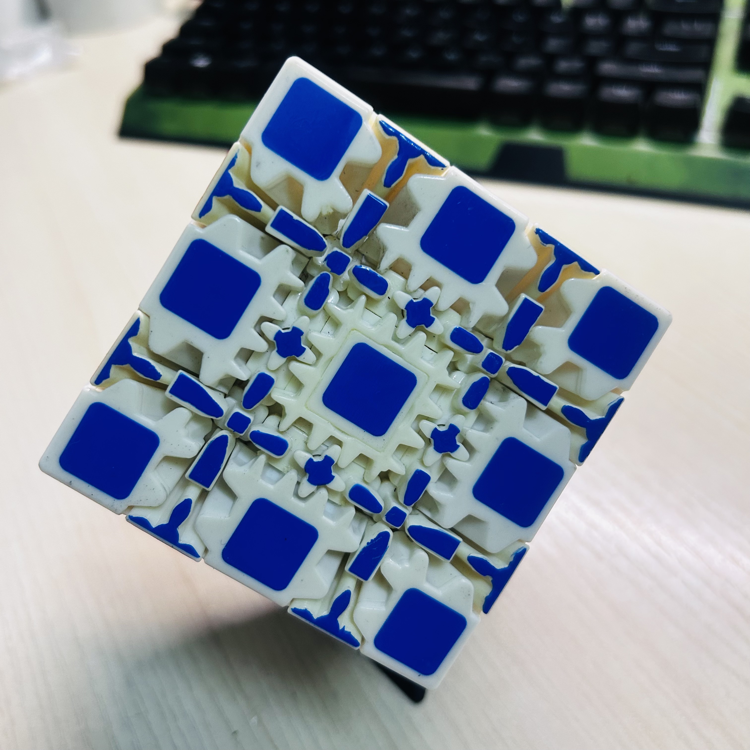 Collection Cube 5x5 Gear Cube  - Puzzle Blank White recension och pris