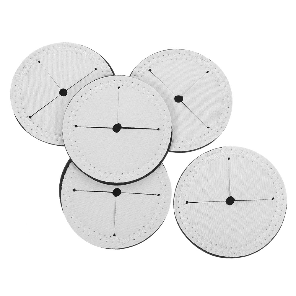 5Pcs White Round Blank Wine Gl - Coaster Sublimation Blank recension och pris